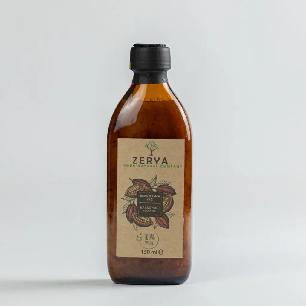 Zerya Kakao Yağı – %100 Doğal Bronzlaştırıcı & Nemlendirici Yağ | Kalıcı Bronzluk ve Pürüzsüz Cilt İçin