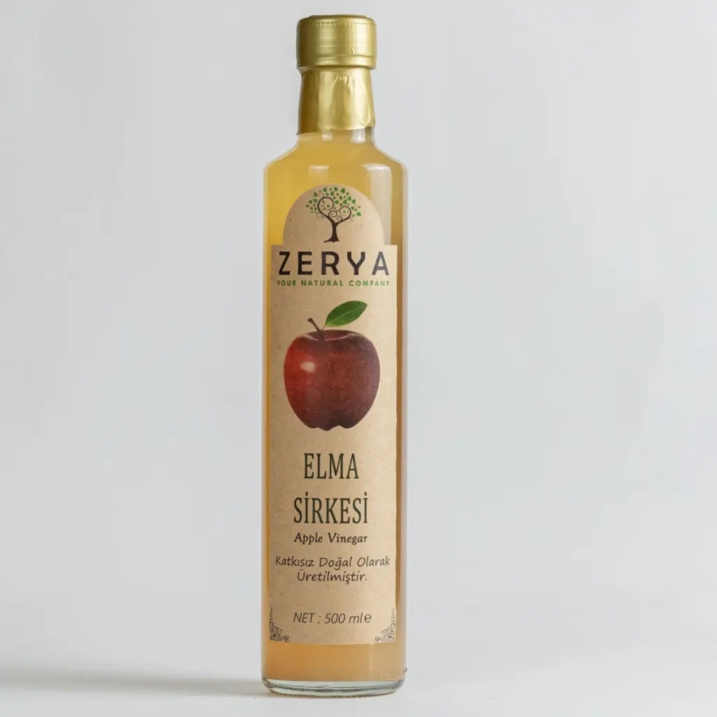 Zerya Elma Sirkesi – %100 Doğal & Katkısız Fermente Ürün | Sindirim, Bağışıklık ve Cilt Sağlığı İçin