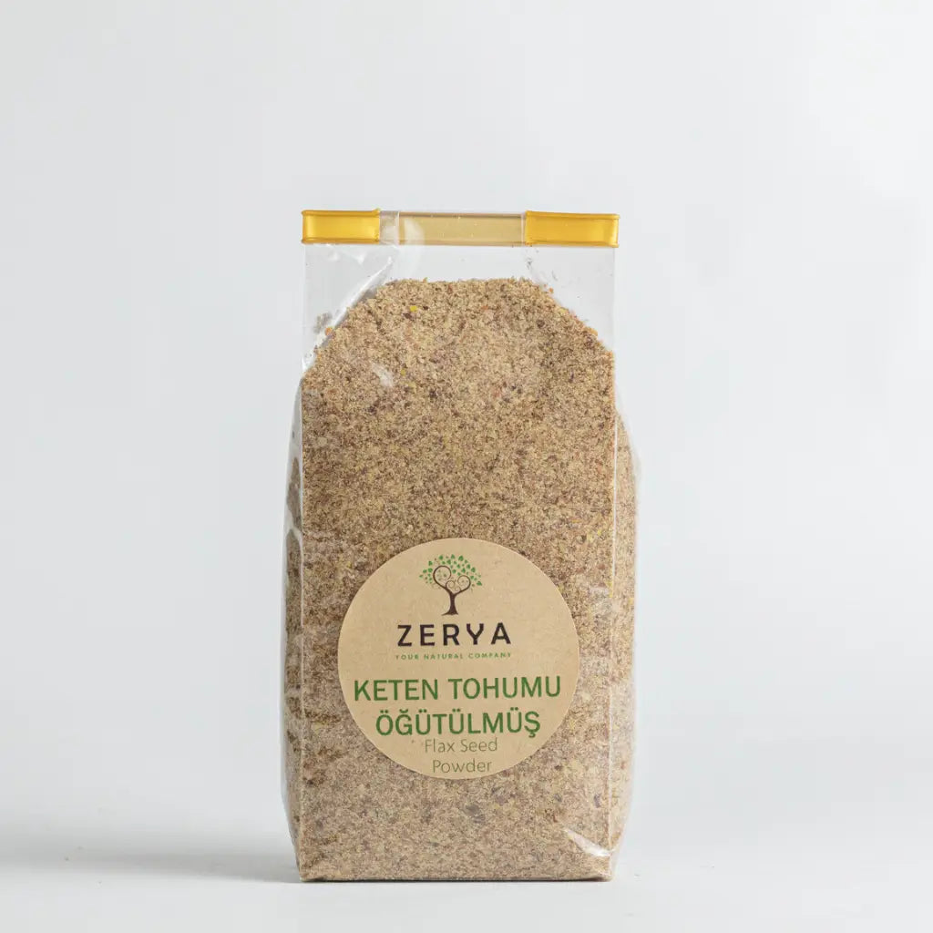 Zerya Öğütülmüş Keten Tohumu – %100 Doğal & Katkısız Süper Gıda | Sindirim, Kalp ve Cilt Sağlığı İçin