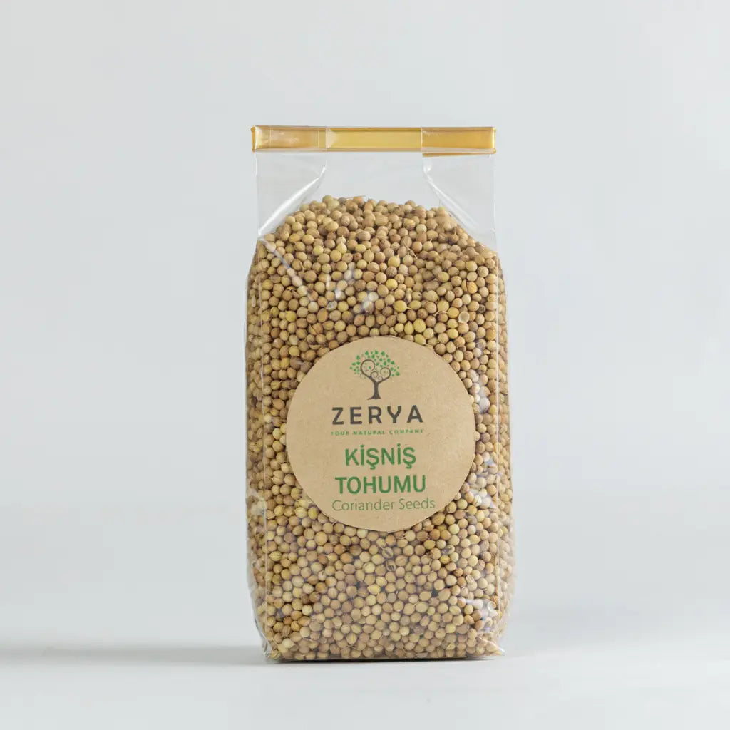 Zerya Kişniş Tohumu – %100 Doğal & Katkısız Baharat | Sindirim, Kolesterol ve Detoks İçin