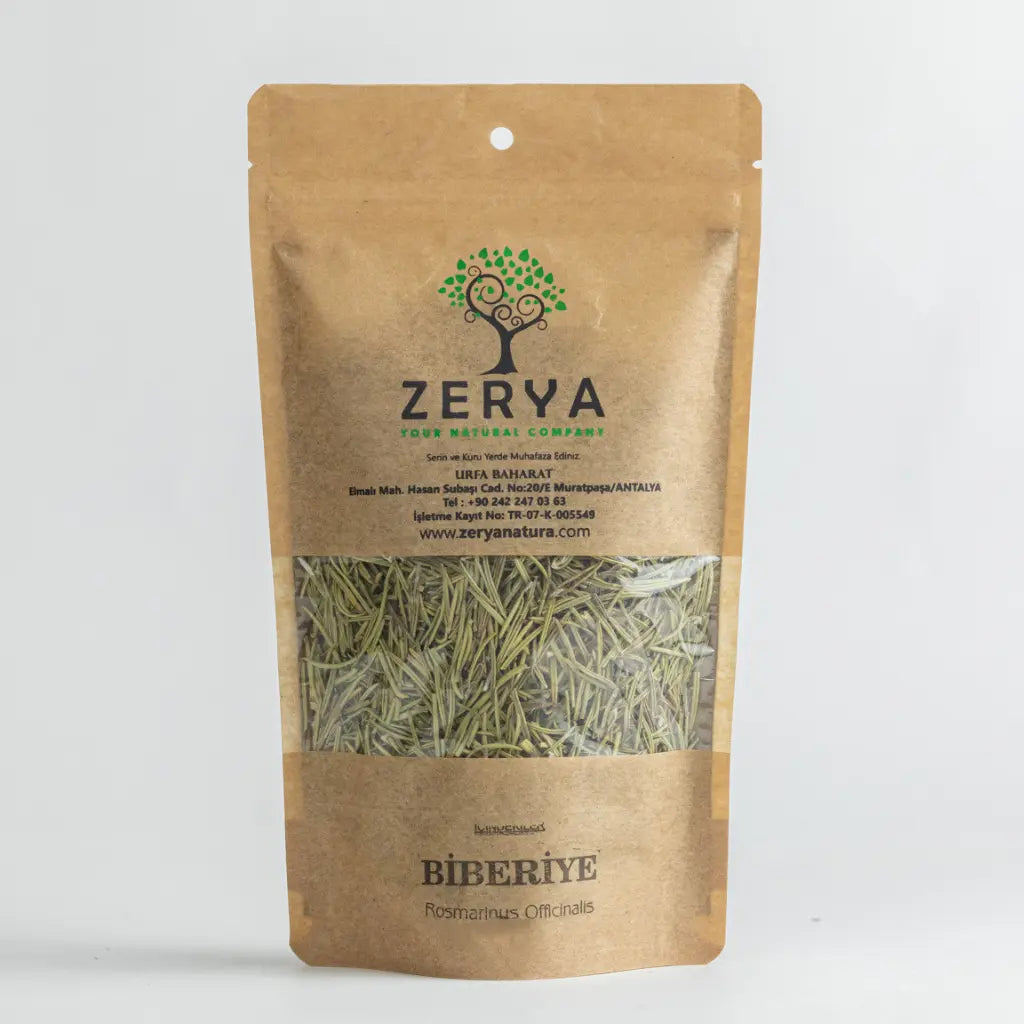 Zerya Biberiye – %100 Doğal & Bitkisel Destek | Hafıza, Saç ve Sindirim İçin