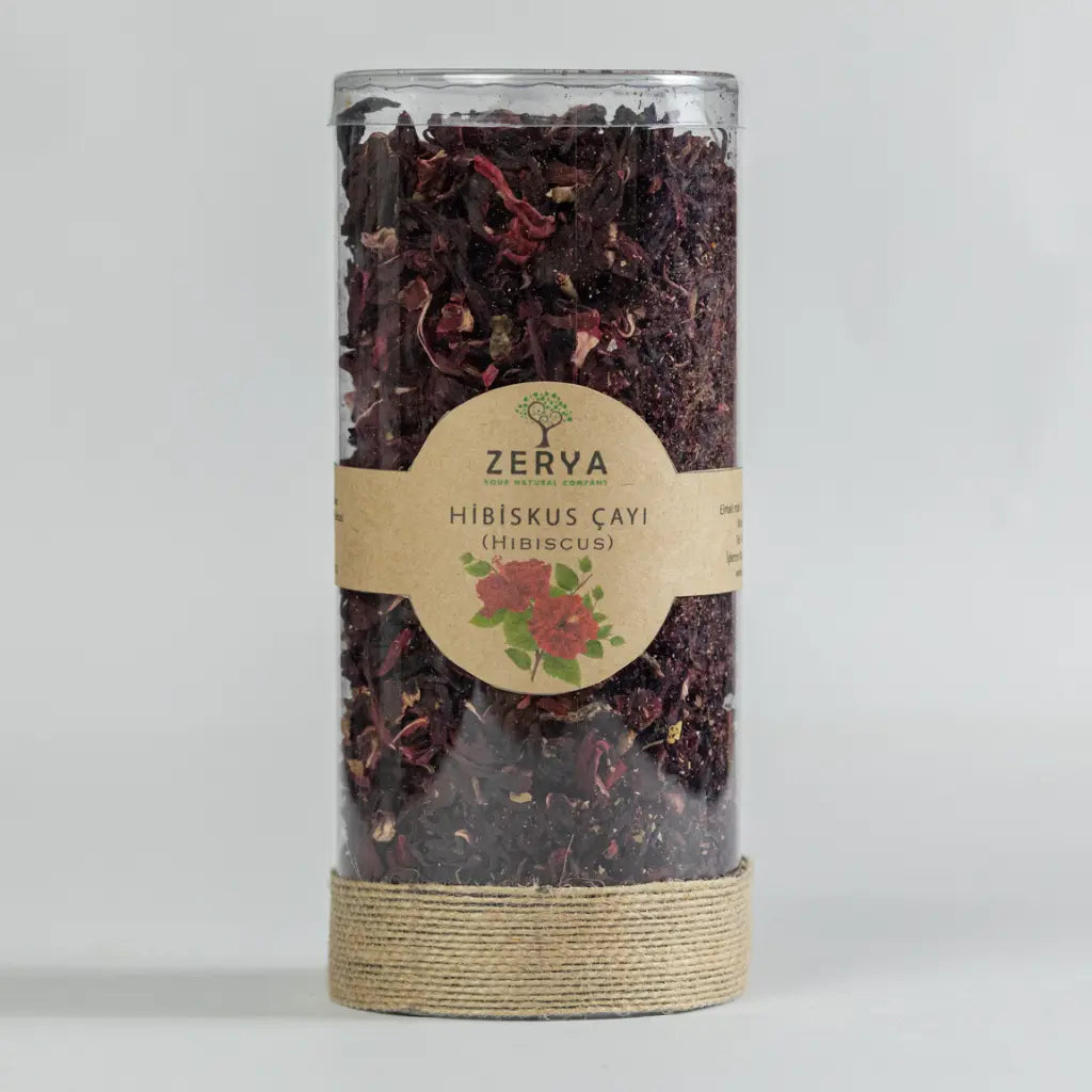 Zerya Hibiskus Çayı – %100 Doğal & Katkısız Bitki Çayı | Bağışıklık, Detoks ve Yağ Yakımı İçin