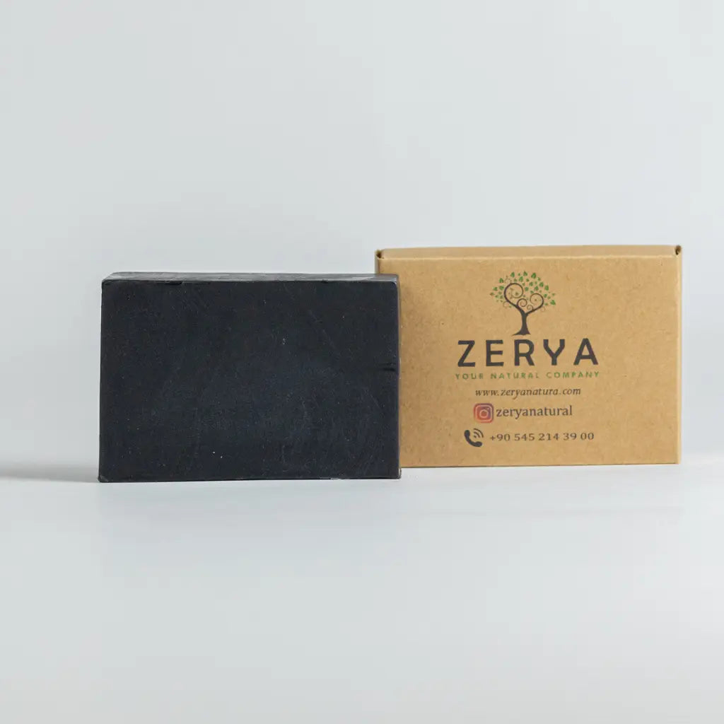 Zerya Aktif Karbon Sabunu – %100 Doğal & Güçlü Arındırıcı Etki | Siyah Nokta, Akne ve Gözenek Temizliği İçin