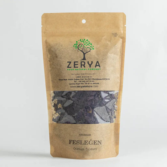 Zerya Fesleğen Yaprağı – Kurutulmuş, %100 Doğal ve Aromatik | Ocimum Basilicum