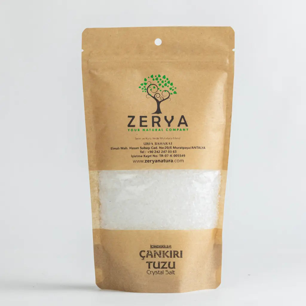 Zerya Çankırı Tuzu – %100 Doğal & Rafine Edilmemiş Kaya Tuzu | Mineral, Denge ve Sofra Sağlığı İçin
