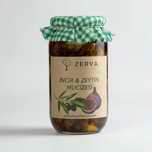 Zerya İncir Zeytin Mucizesi – %100 Doğal & Katkısız Karışım | Bağışıklık, Sindirim ve Hücre Yenilenmesi İçin