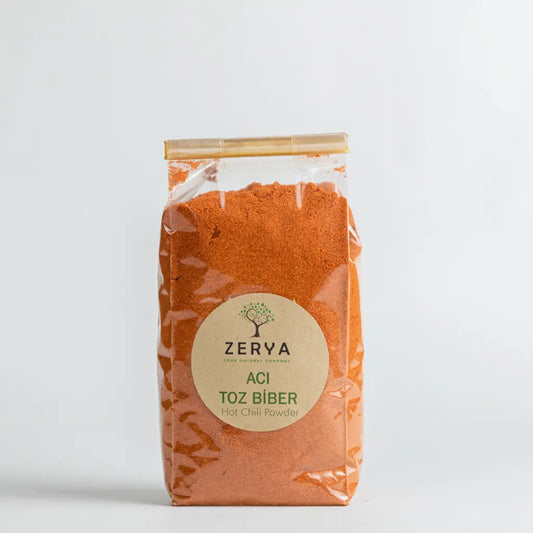 Zerya Acı Toz Biber – %100 Doğal & Katkısız Baharat | Yoğun Aroma, Metabolizma ve Lezzet İçin