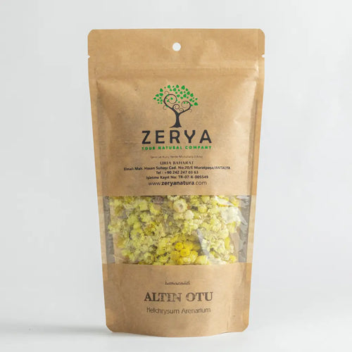 Zerya Altın Otu – Kurutulmuş Çiçek, %100 Doğal & Geleneksel Destek | Helichrysum Arenarium