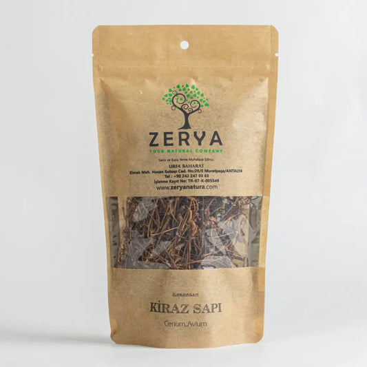 Zerya Kiraz Sapı – Kurutulmuş, %100 Doğal & Geleneksel Destek | Prunus Avium