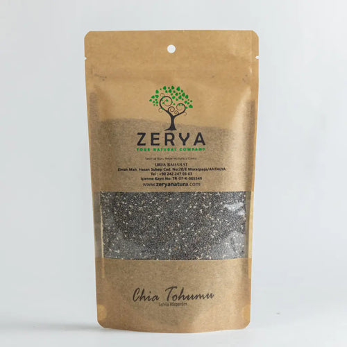 Zerya Chia Tohumu – %100 Doğal & Besleyici Süper Gıda | Omega-3, Lif ve Enerji Kaynağı