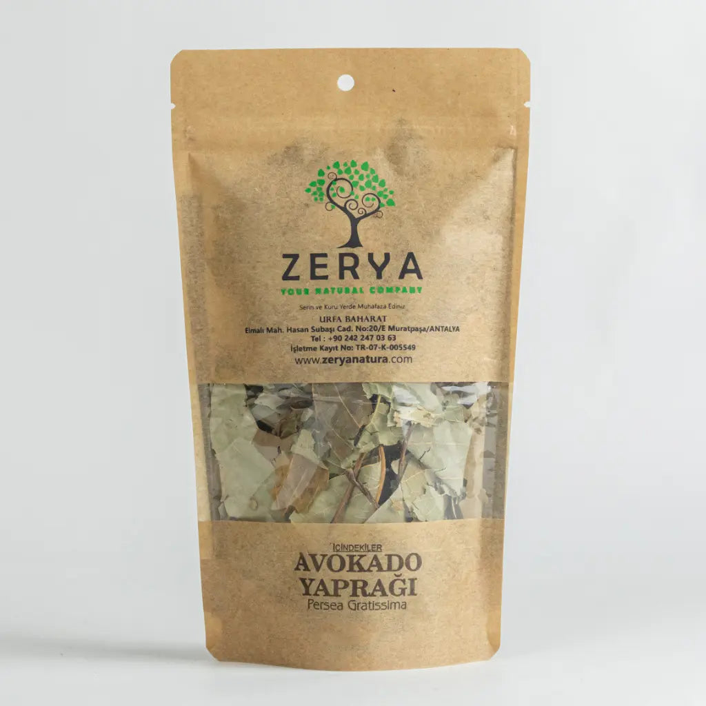 Zerya Avokado Yaprağı – Kurutulmuş, %100 Doğal & Geleneksel Bitki Desteği | Persea Americana