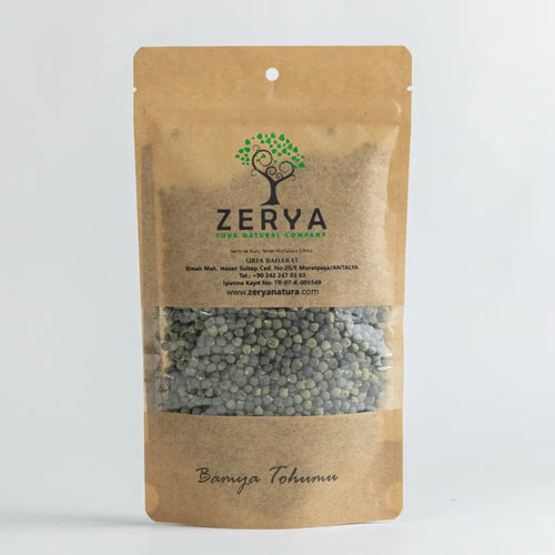 Zerya Bamya Tohumu – %100 Doğal & Geleneksel Bitkisel Destek | Kan Şekeri, Sindirim ve Enerji İçin