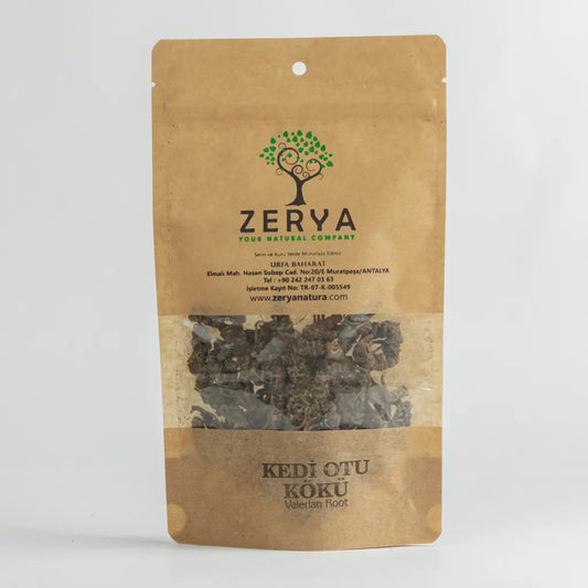Zerya Kediotu Kökü – Kurutulmuş, %100 Doğal & Rahatlatıcı Bitki Desteği | Valeriana Officinalis