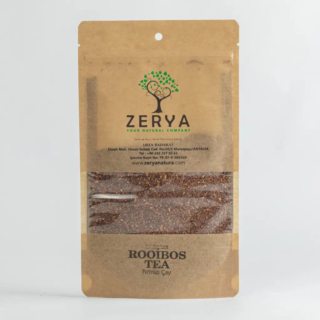 Zerya Rooibos Tea – %100 Doğal Kafeinsiz Bitki Çayı | Antioksidan, Rahatlatıcı ve Bağışıklık Desteği
