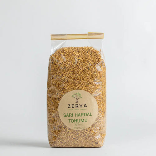 Zerya Sarı Hardal Tohumu – %100 Doğal & Katkısız Baharat | Metabolizma, Sindirim ve Doğal Lezzet İçin