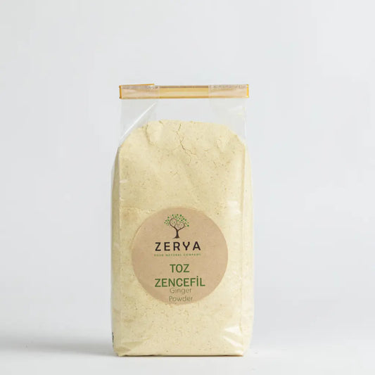 Zerya Toz Zencefil – %100 Doğal & Katkısız Baharat | Bağışıklık, Mide ve Enerji İçin