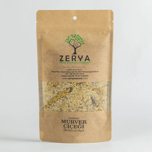 Zerya Mürver Çiçeği – Kurutulmuş, %100 Doğal & Geleneksel Bitki Desteği | Sambucus Nigra