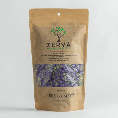 Zerya Ebegümeci – Kurutulmuş Yaprak & Çiçek, %100 Doğal & Geleneksel Bitkisel Destek | Malva Sylvestris
