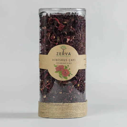 Zerya Hibiskus Çayı – %100 Doğal & Katkısız Bitki Çayı | Bağışıklık, Detoks ve Yağ Yakımı İçin