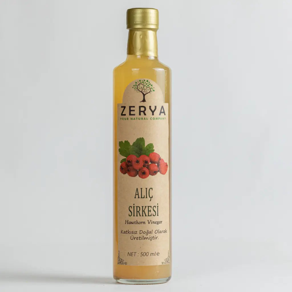 Zerya Alıç Sirkesi – %100 Doğal & Katkısız Fermente Ürün | Kalp, Damar ve Bağışıklık İçin