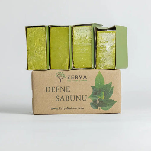 Zerya Defne Sabunu – %100 Doğal & Geleneksel Antiseptik | Cilt Sorunları, Kepek ve Saç Sağlığı İçin
