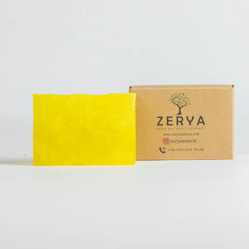 Zerya Limon Sabunu – %100 Doğal & Ferahlatıcı Etki | Gözenek Açma, Yağ Dengeleme ve Canlılık İçin