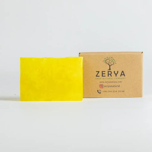Zerya Limon Sabunu – %100 Doğal & Ferahlatıcı Etki | Gözenek Açma, Yağ Dengeleme ve Canlılık İçin